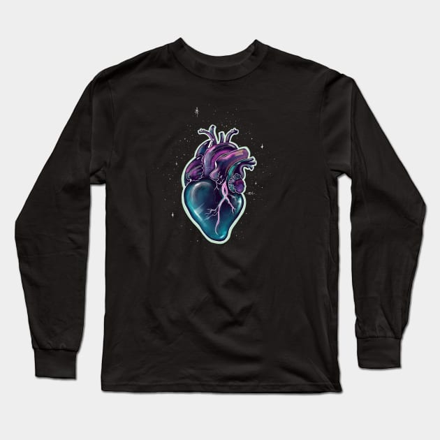 Glossy Heart Long Sleeve T-Shirt by Ria_Mizuko